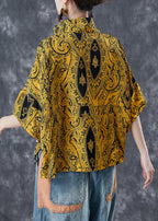 Beautiful Yellow Zip Up Pockets Cotton Sweatshirts Top Summer