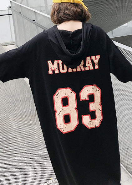 Beautiful o neck short sleeve cotton clothes fine Runway black long Dresses Summer