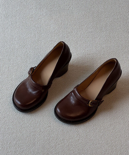 Black Sandals Wedge Faux Leather Comfortable Sandals