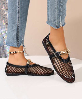 Blue Best Sandals For Walking Breathable Mesh Chic Splicing