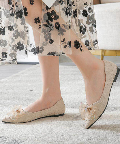 Blue Comfy Faux Leather Penny Loafers Splicing Lace Bow