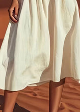 Load image into Gallery viewer, Bohemian Beige Button High Waist Cotton Skirts Summer