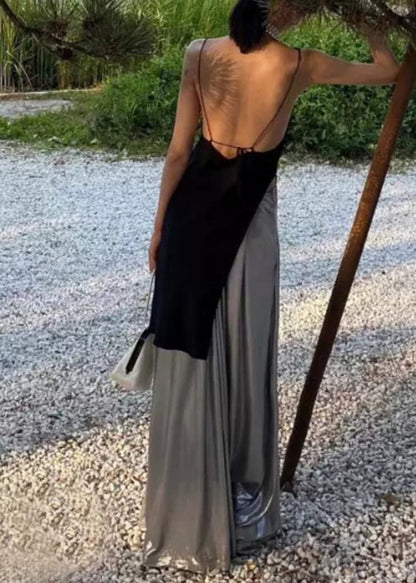 Bohemian Halte Backless Top And Pants Skirt Two-Piece Set Sleeveless