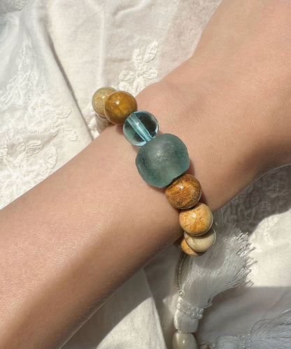 Bohemian Handmade Bead Colored Glaze Crystal Bracelet
