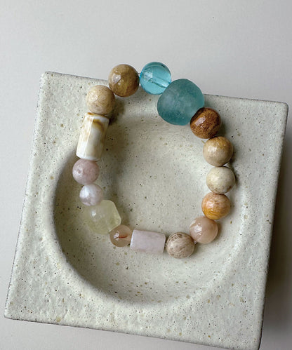 Bohemian Handmade Bead Colored Glaze Crystal Bracelet