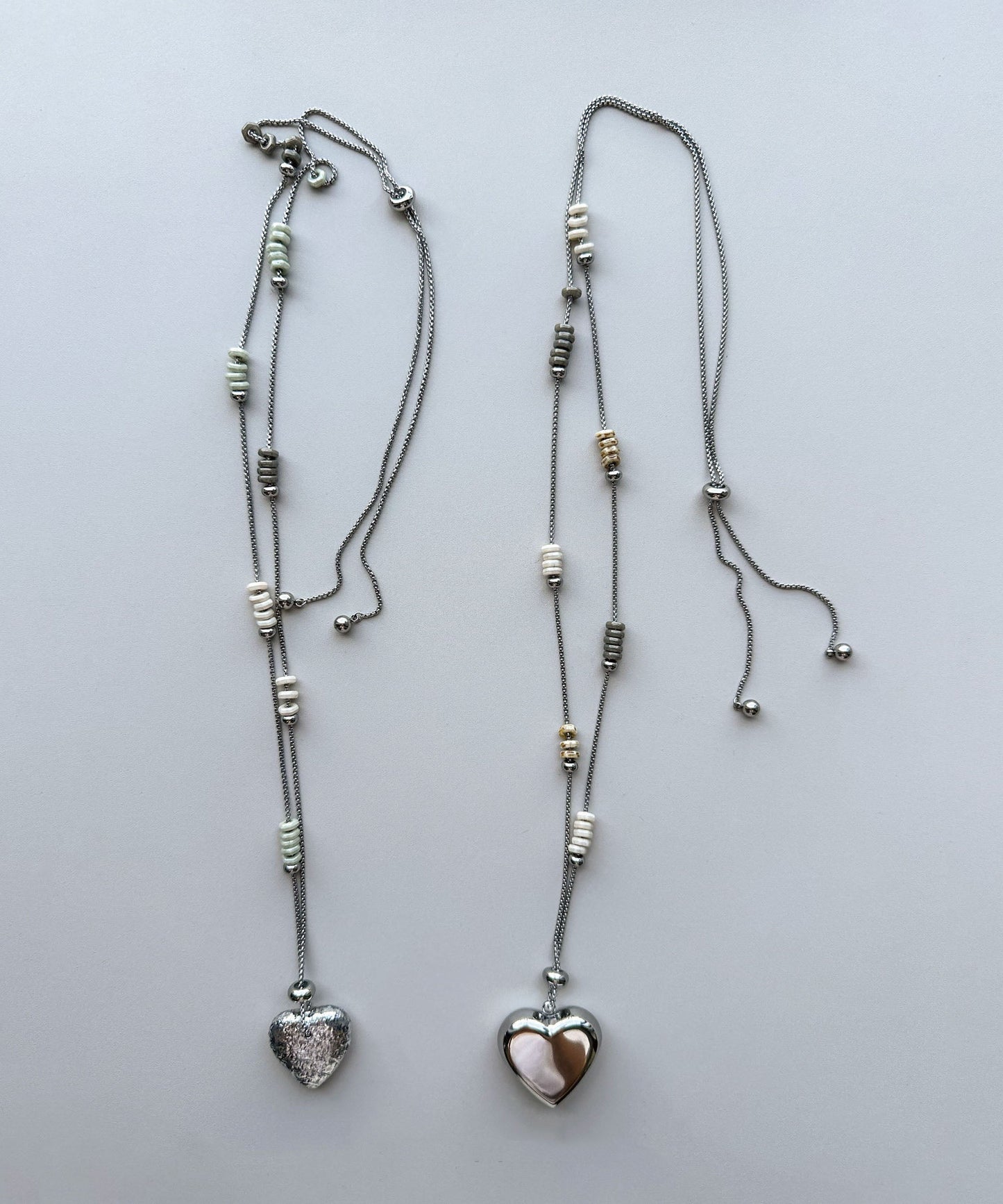 Bohemian Love Heart Pendant Titanium Steel Long Necklace