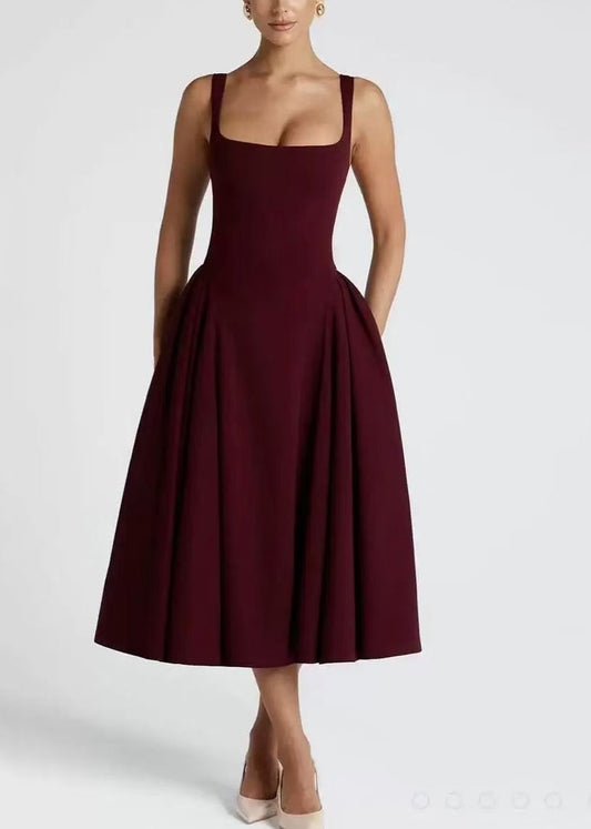 Bohemian Mulberry Exra Large Hem Cotton Vacation Dresses Sleeveless