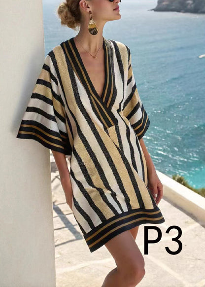 Bohemian Oversized Print Cotton Beach Dress Summer