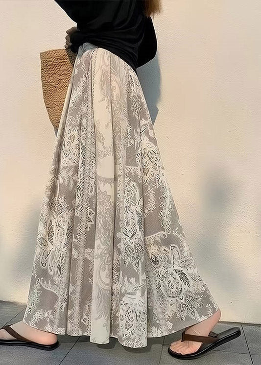 Bohemian Print High Waist Maxi Skirt Summer