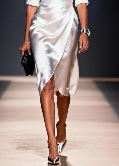 Bohemian White V Neck Patchwork Silk Work Dresses Summer