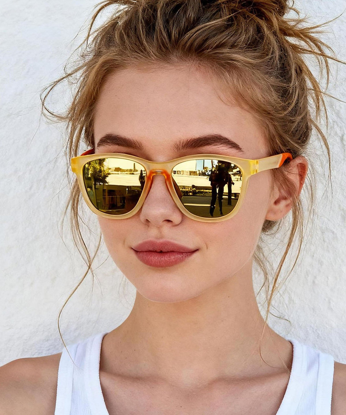Bohemian Yellow Resin UV Protection Unisex Sunglasses