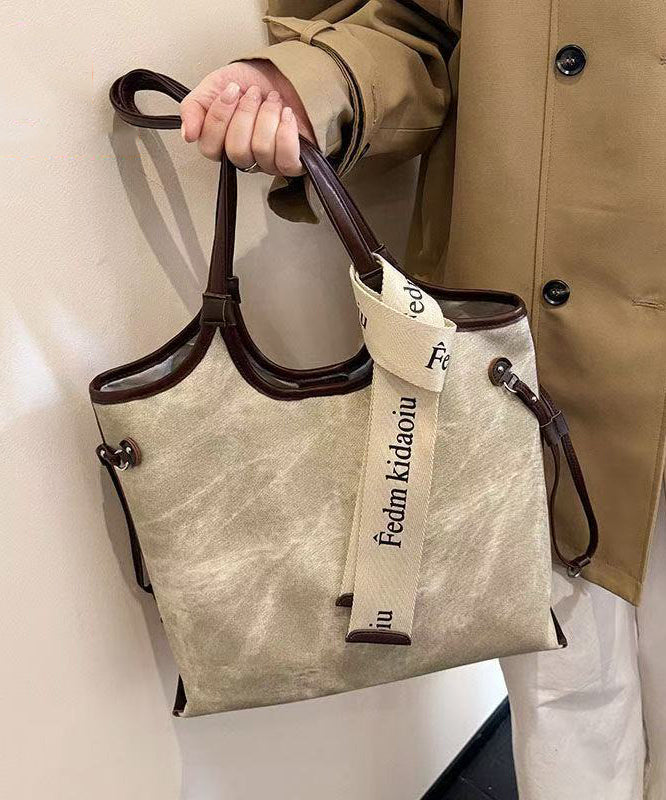 Boho Beige Tie Dye Solid Durable Faux Leather Women Handbags