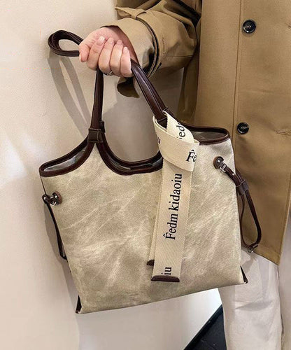 Boho Beige Tie Dye Solid Durable Faux Leather Women Handbags