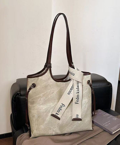 Boho Beige Tie Dye Solid Durable Faux Leather Women Handbags