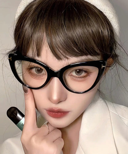 Boho Black PC Cat Eye Blue Light Blocking Full Frame Reading Glasses