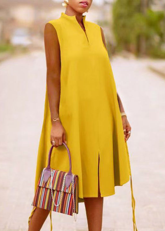 Boho Green Stand Collar Summer Print Maxi Dresses Summer