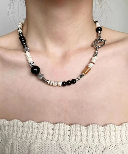 Boho Natural Stone Coconut Shell Beading Choker