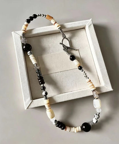Boho Natural Stone Coconut Shell Beading Choker