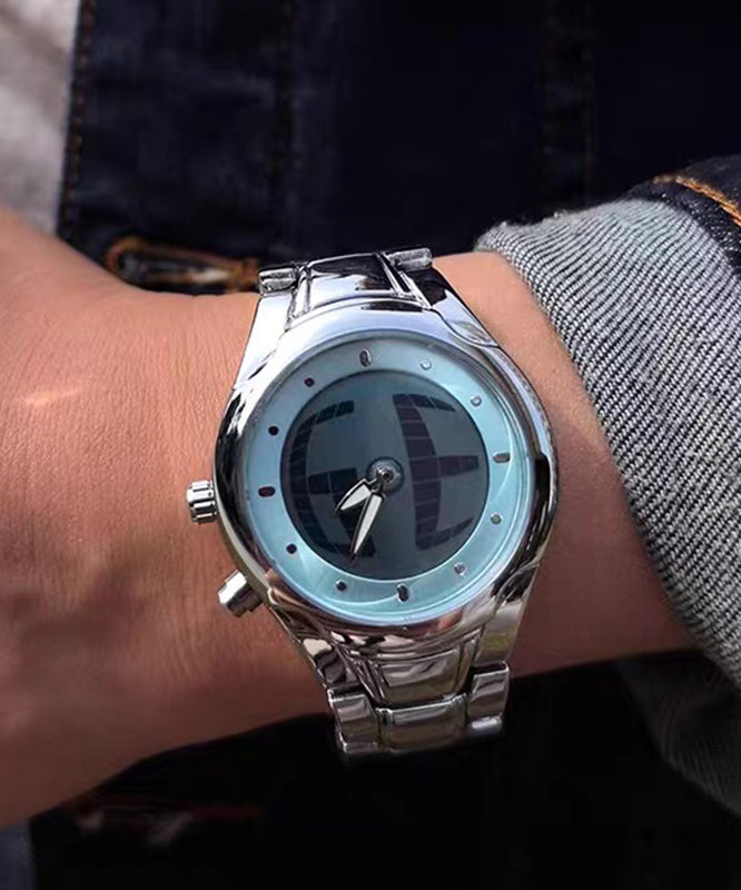 Boho Red Stainless Steel Alloy Machinery Men Watches