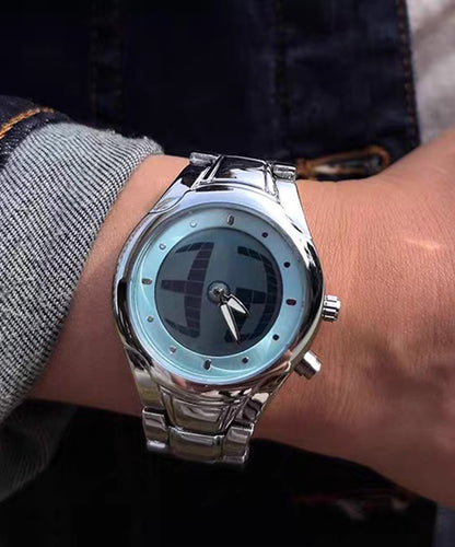 Boho Red Stainless Steel Alloy Machinery Men Watches