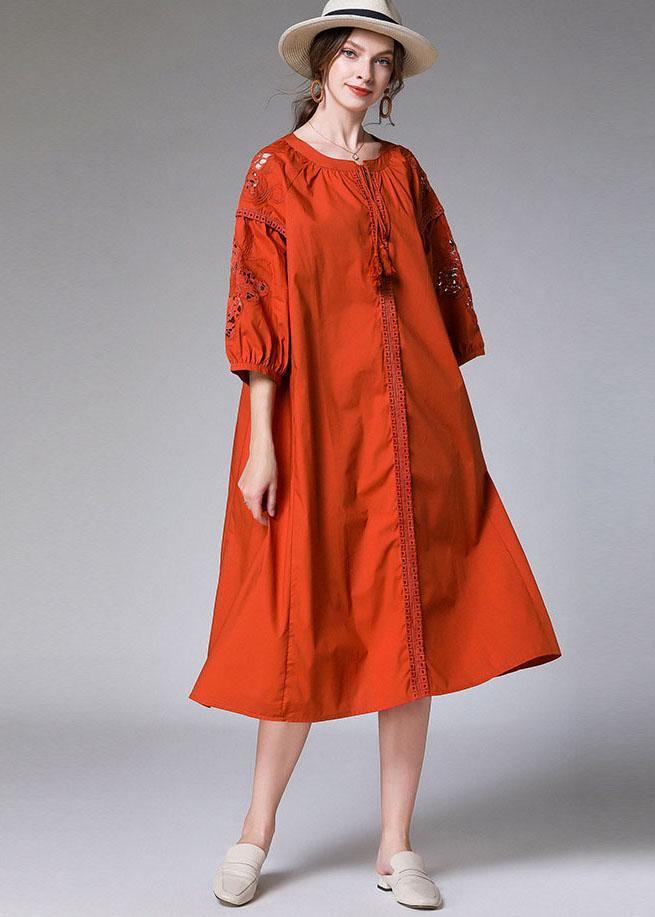 Boutique Black Three Quarter Sleeve Fashion Patchwork Spring Party Dresses - SooLinen