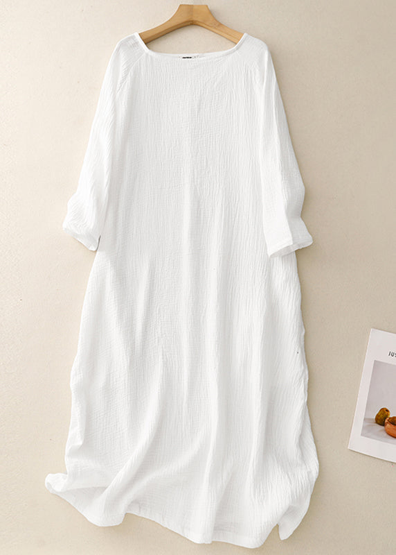 Boutique Blackish Green Oversized Cotton Holiday Dress Spring