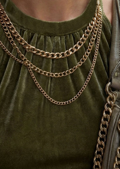 Boutique Green Wrinkled Velvet Mini Dresses Sleeveless