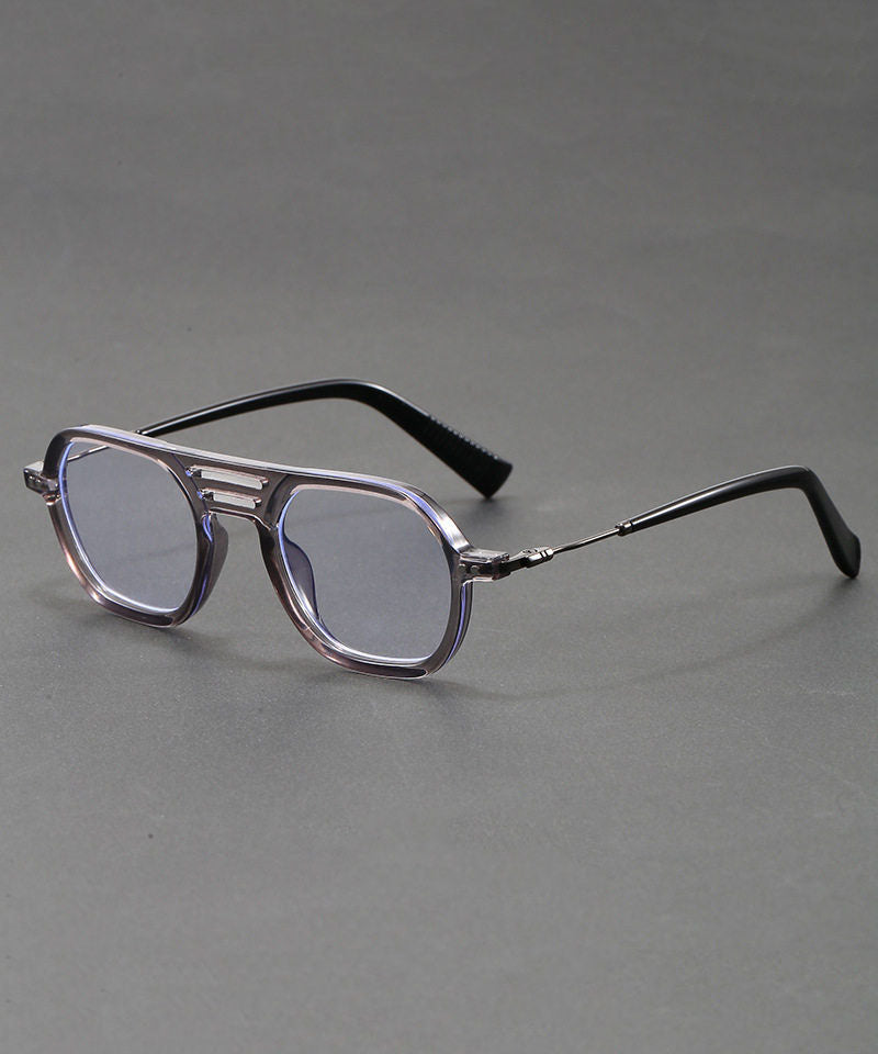 Boutique Grey Metal Blue Light Blocking Unisex Reading Glasses