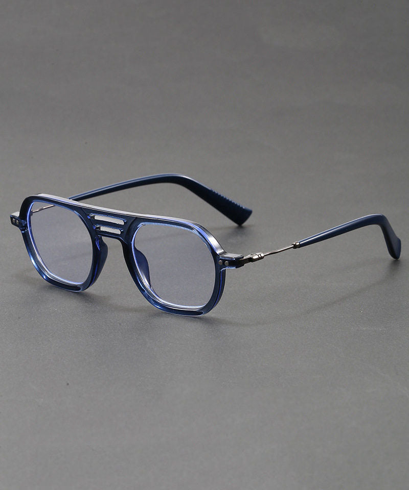 Boutique Grey Metal Blue Light Blocking Unisex Reading Glasses