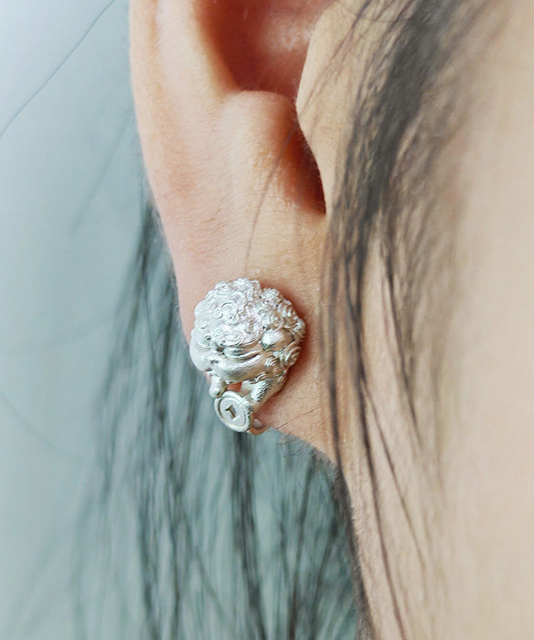 Boutique Handmade Pixiu Silver Ear Clip