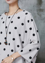 Load image into Gallery viewer, Boutique Light Grey Oversized Cotton Pullover Sweatshirt Spring