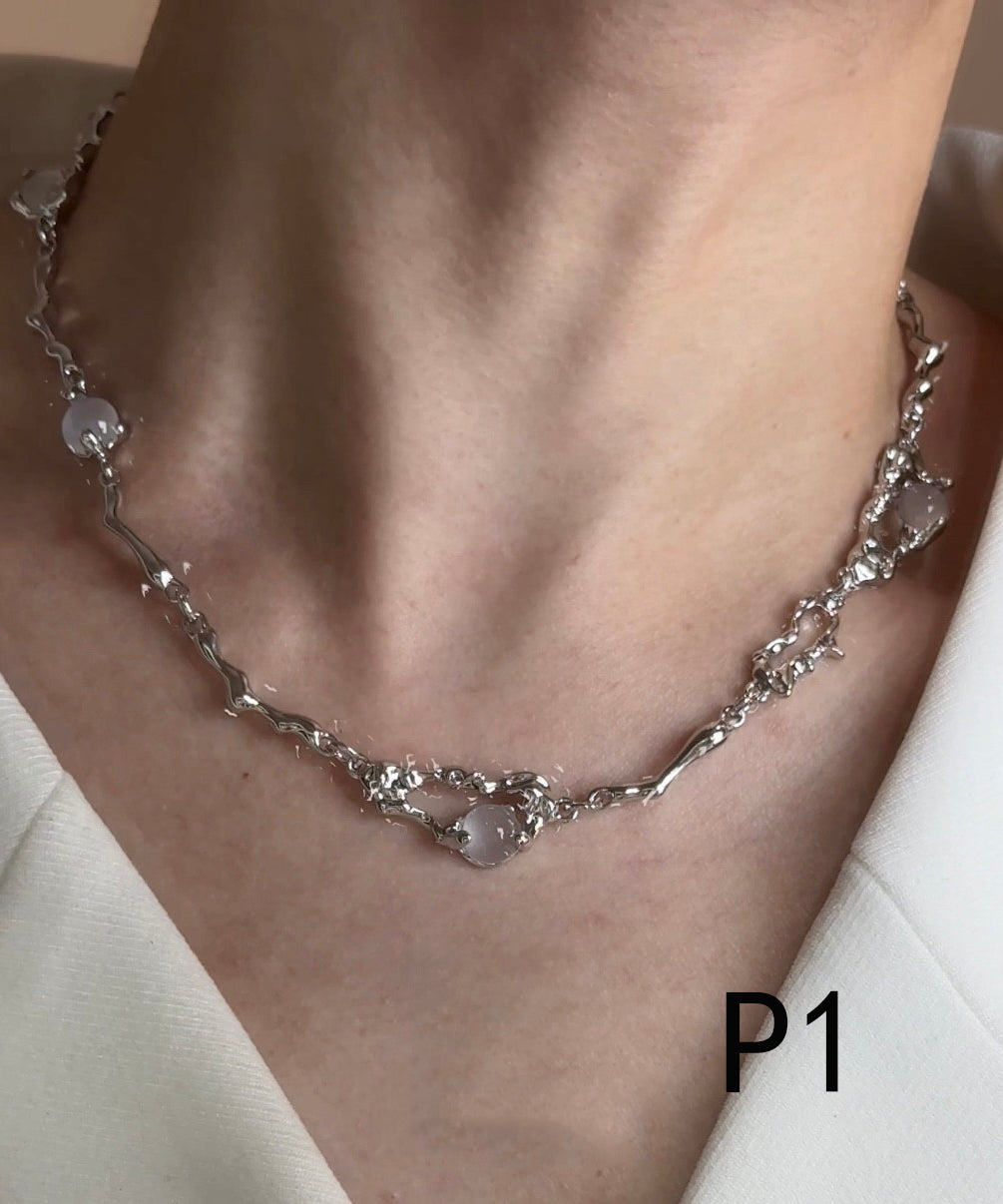Boutique Opal High Quality Tungsten steel Choker