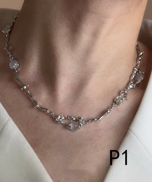Boutique Opal High Quality Tungsten steel Choker