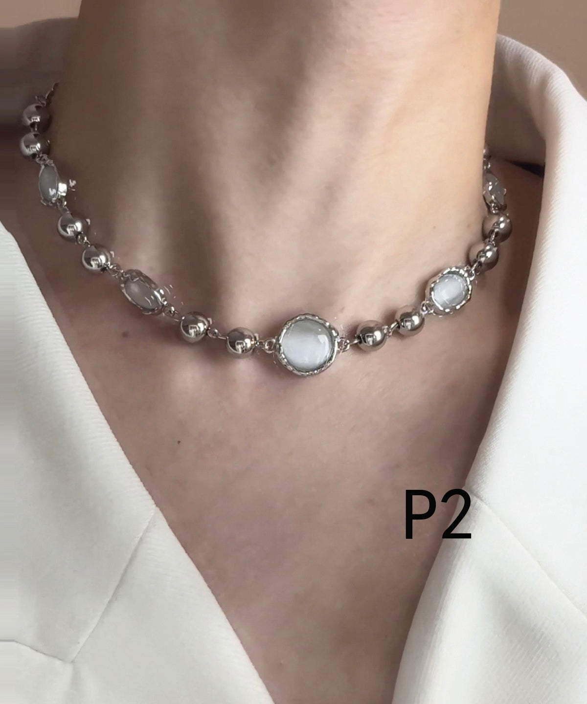 Boutique Opal High Quality Tungsten steel Choker
