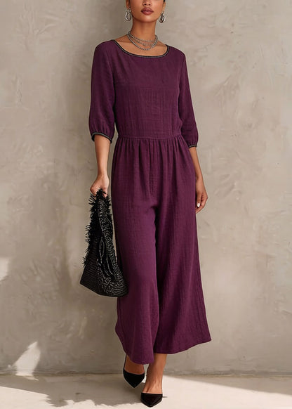 Boutique Purple Tie Waist Silk Vacation Maxi Dresses Summer