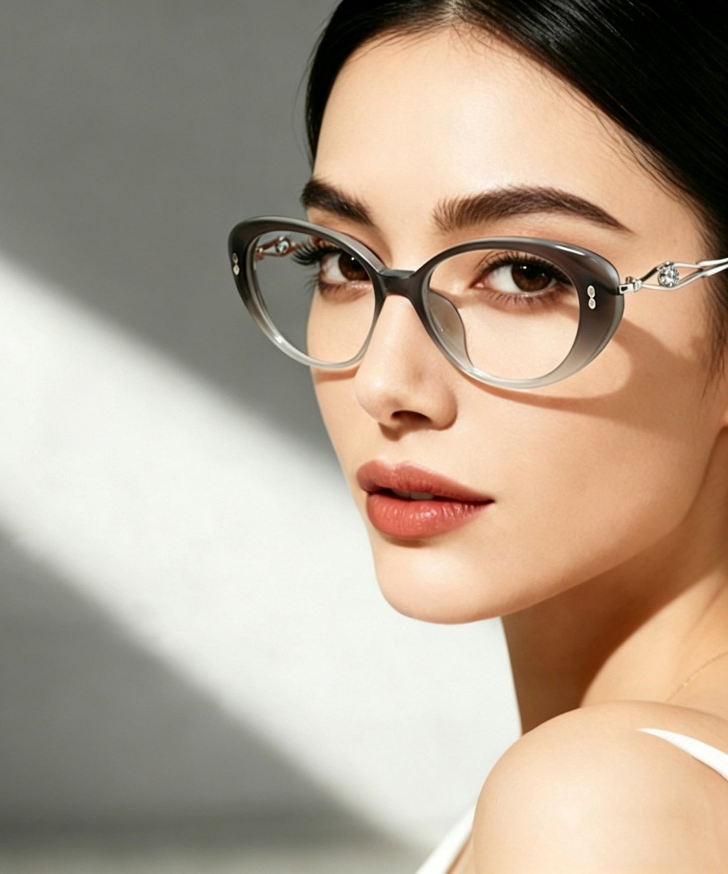 Boutique Red Alloy Cat's Eye Full Frame Reading Glasses
