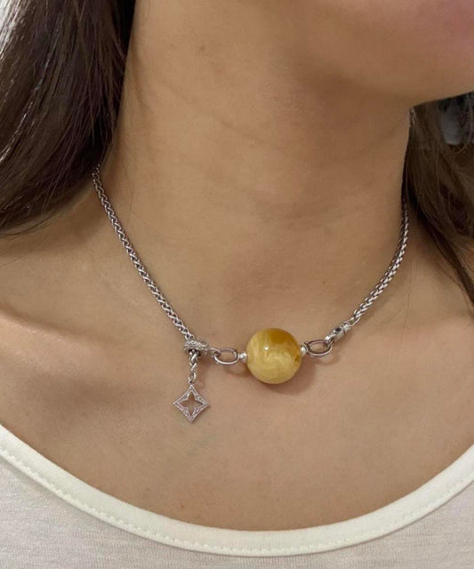 Boutique Silk Sterling Silver Pearl Rotate Lariat Necklace