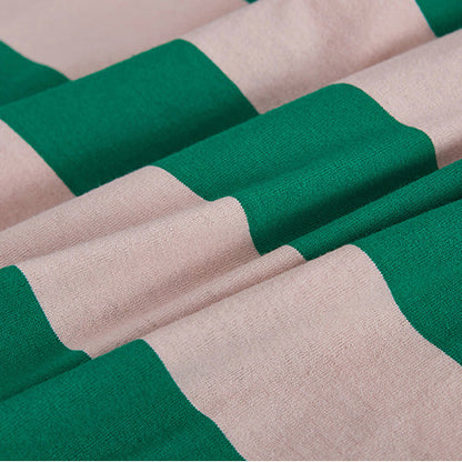 Brand Plus Size Dress Ladies Casual Striped Dresses Long Shirt