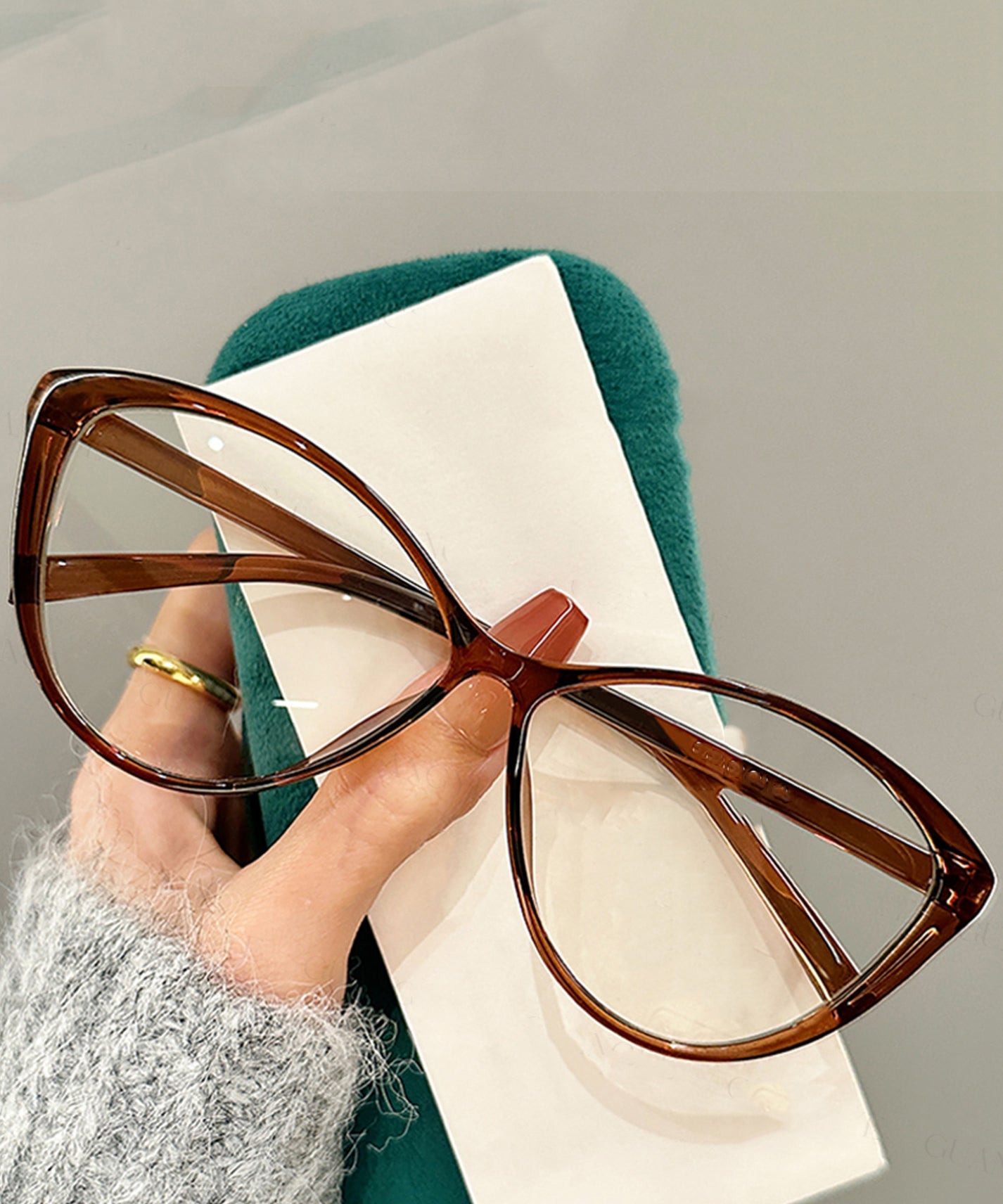 Brief Black PC Cat Eye PC Cat Eye Full Frame Reading Glasses