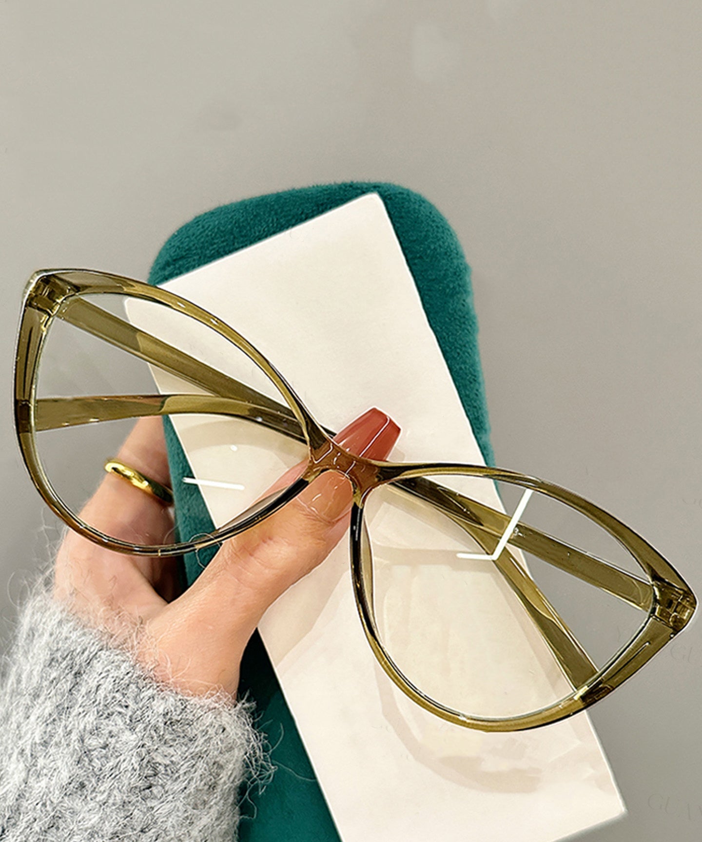 Brief Black PC Cat Eye PC Cat Eye Full Frame Reading Glasses
