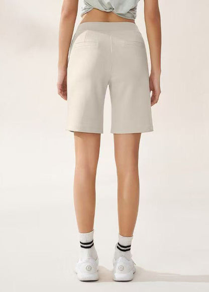 Brief White High Waist Modal Cotton Running Half Tights