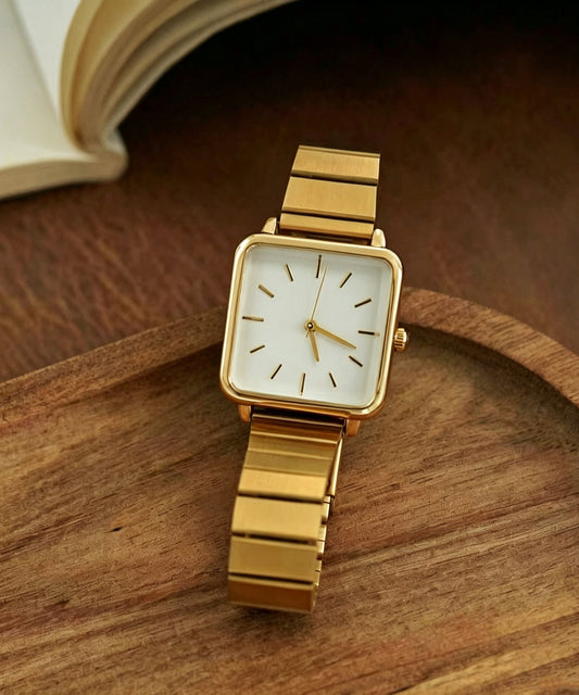 Brief White Metal Alloy Bamboo Joint Watches
