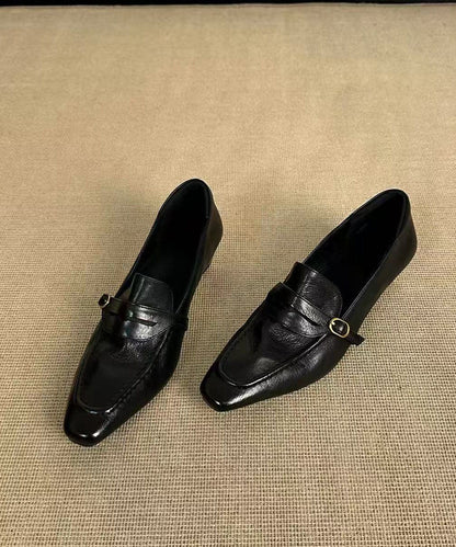 Brown Loafer Shoes Faux Leather Plus Size  Loafers For Women