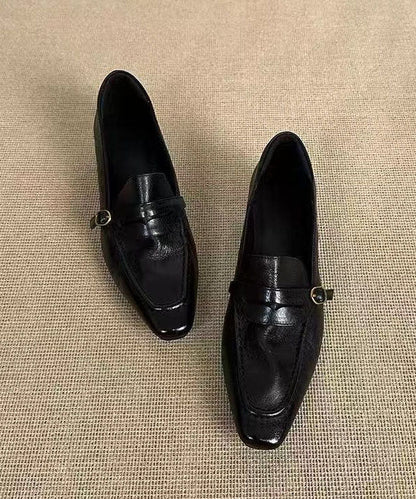 Brown Loafer Shoes Faux Leather Plus Size  Loafers For Women