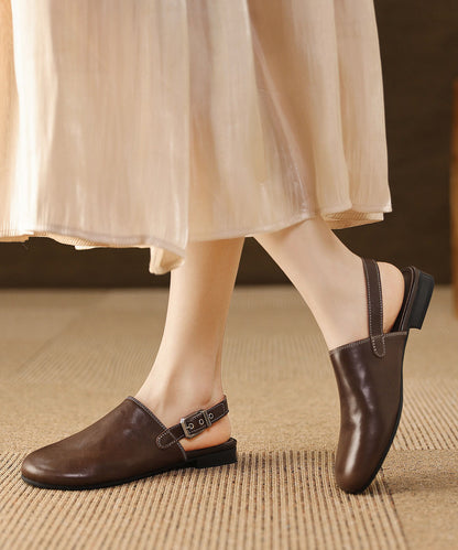 Brown Sandals Faux Leather DIY Sandals