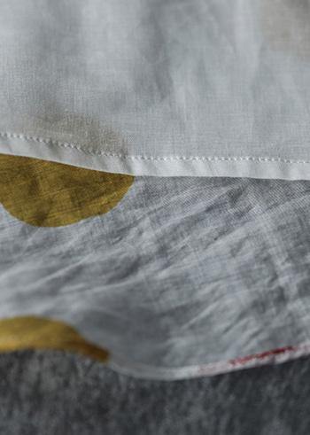 Buy lantern sleeve chiffon kaftans Fitted Neckline white dotted Art Dresses Summer - SooLinen