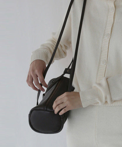 Casual Black Rectangle Solid Durable Faux Leather Bucket Bag