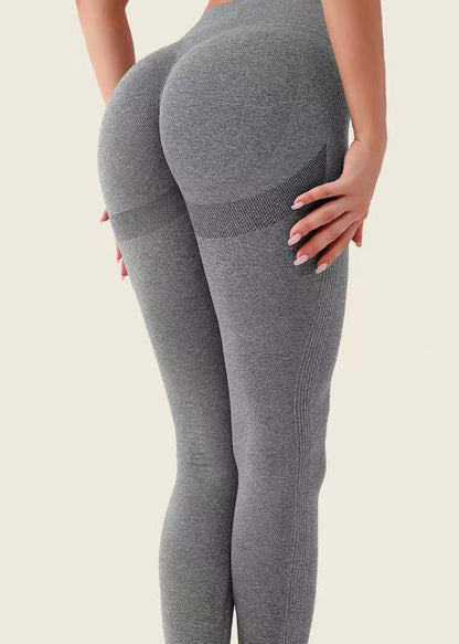Casual Grey Butt Scrunch Capri Riding Leggings