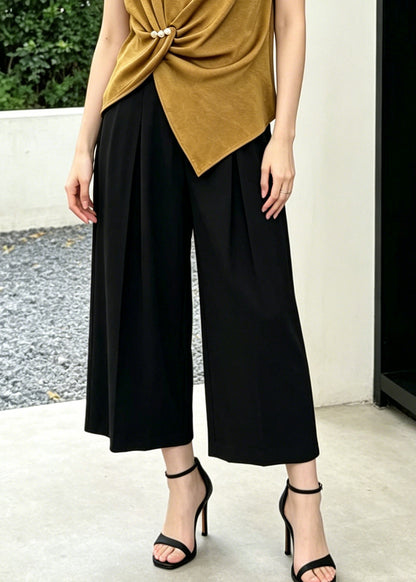Casual Khaki Asymmetrical Cotton Silk Two Piece Set Women Clothing Summer
