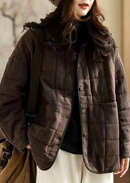 Casual Navy Sherpa Collar Cotton Filled Jackets Winter